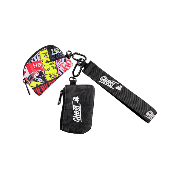 GHOST® DUAL POUCH KEYCHAIN | BLACK - GHOST LIFESTYLE