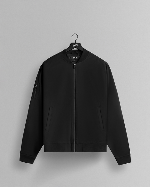 ジャケット・アウター GHOST OF HARLEM gimmick jacket HeritageBomberBlackFront_grand