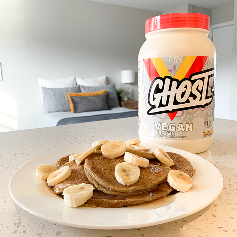 GHOST® VEGAN BANANA PROTEIN PANCAKES GHOST LIFESTYLE