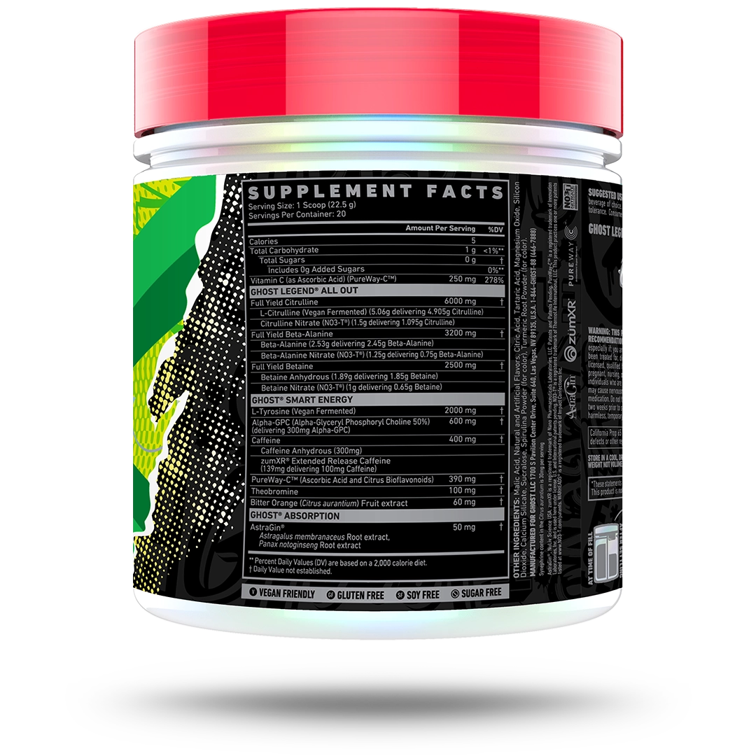 GHOST LEGEND® ALL OUT x WARHEADS® | SOUR GREEN APPLE