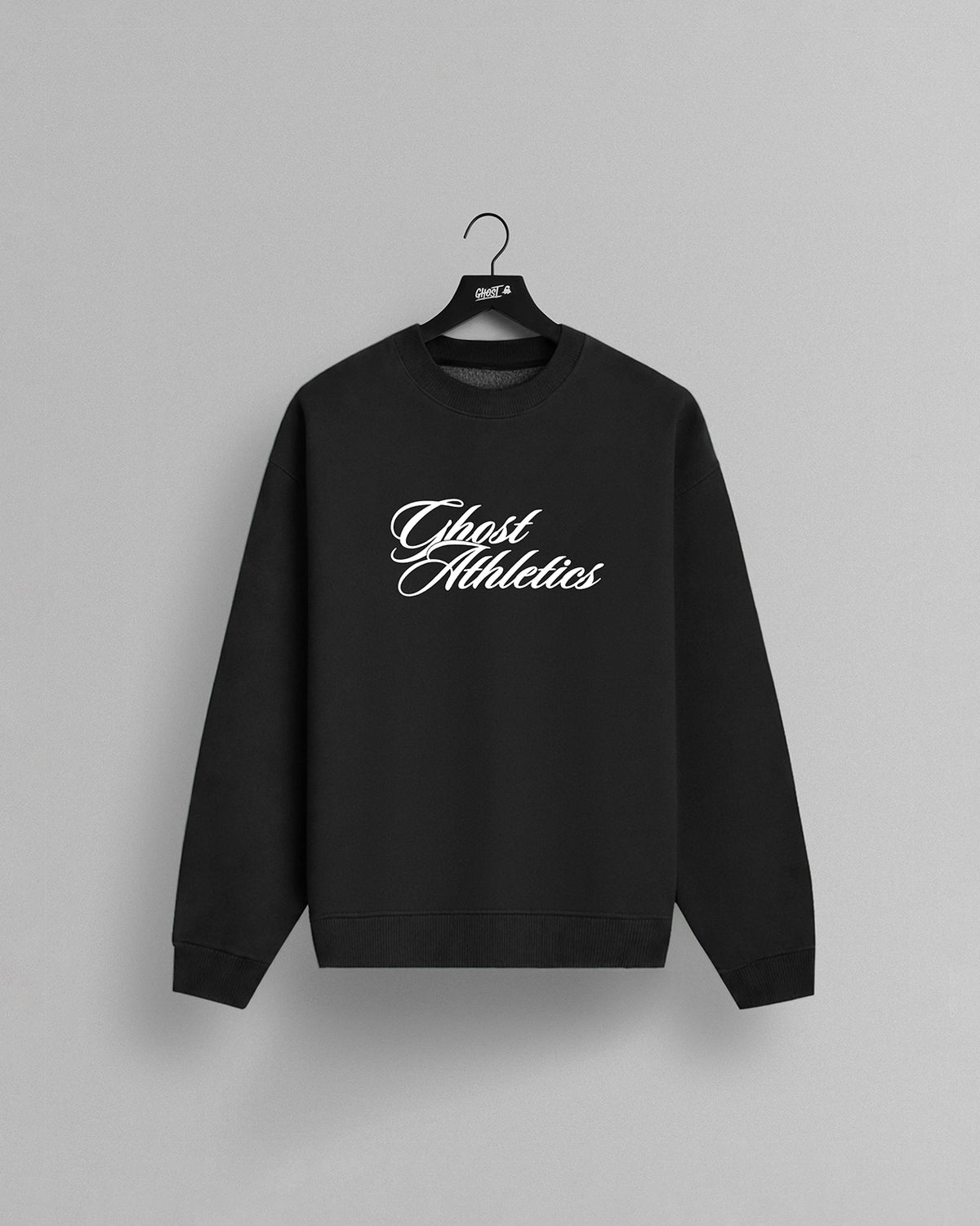 GHOST® ATHLETICS CREWNECK | FADED BLACK