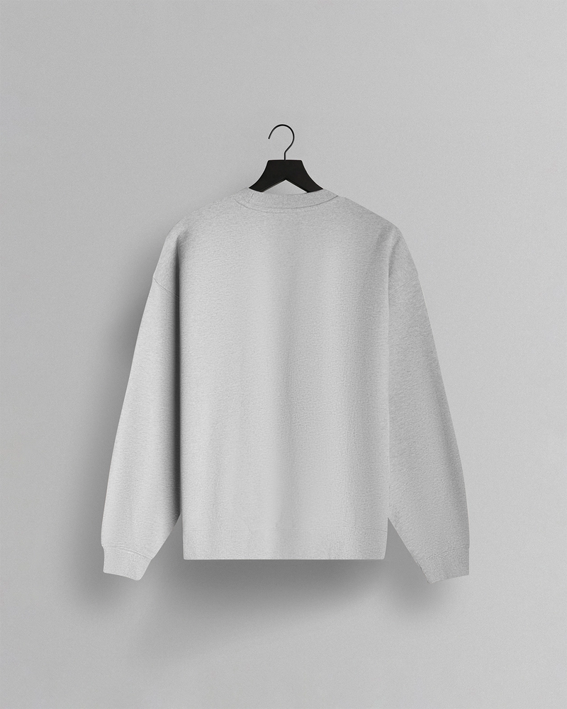 GHOST® ATHLETICS CREWNECK | HEATHER WHITE