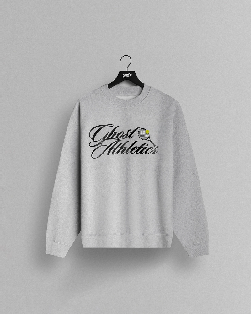 GHOST® ATHLETICS CREWNECK | HEATHER WHITE