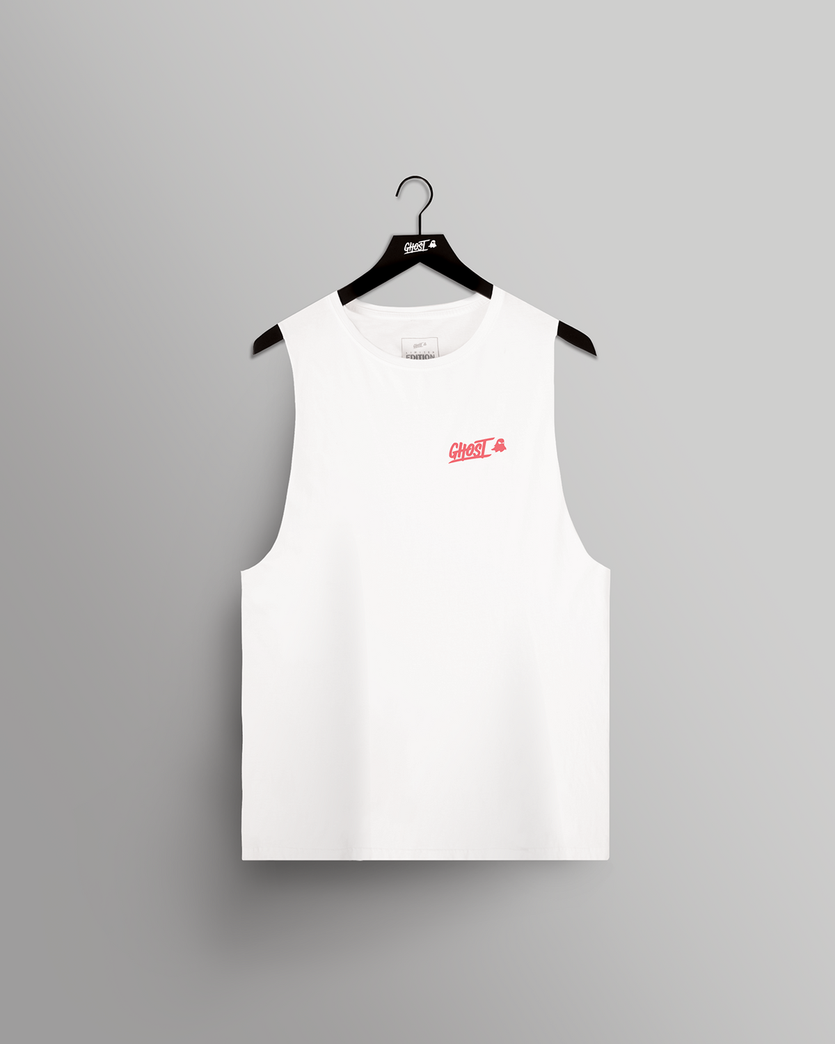 GHOST® SUMMER GRAPHIC SLEEVELESS TEE | WHITE