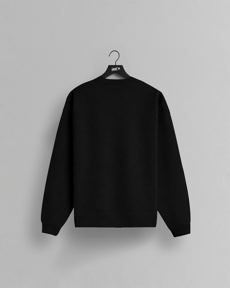 GHOST® BREAKFAST CLUB CREWNECK | FADED BLACK