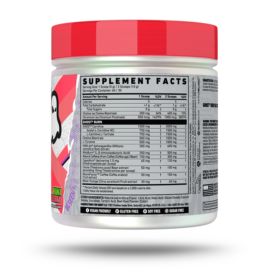 GHOST® BURN | KIWI STRAWBERRY