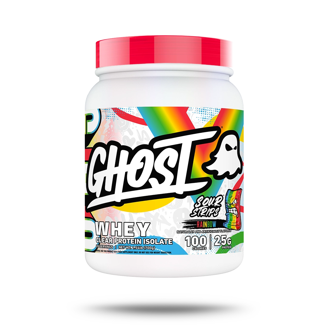GHOST® CLEAR WHEY x SOUR STRIPS® | RAINBOW