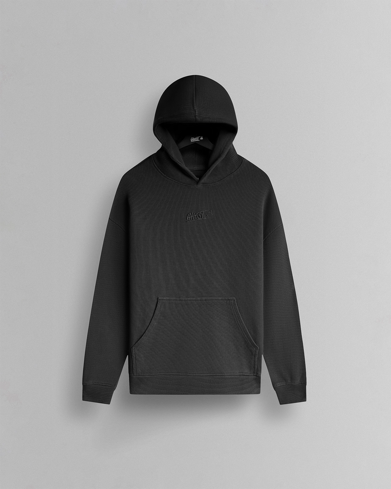 GHOST® CORE WAFFLE HOODIE | CHARCOAL