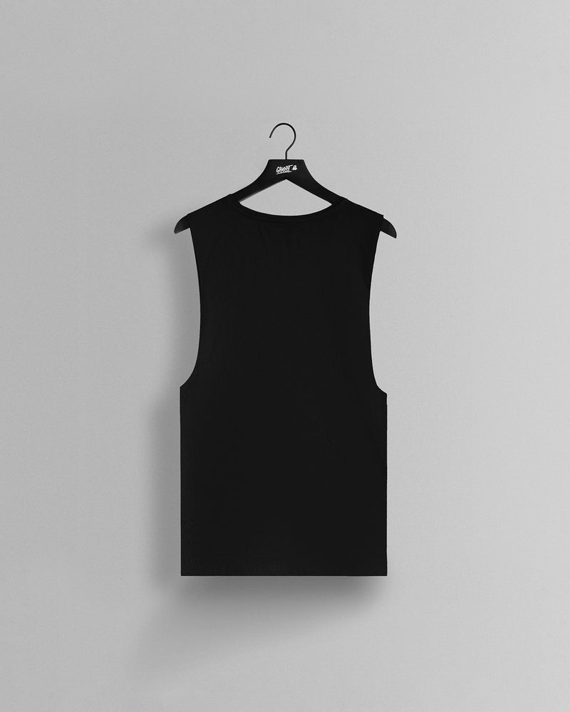 GHOST® DRIVING CLUB SLEEVELESS TEE | COAL view 2