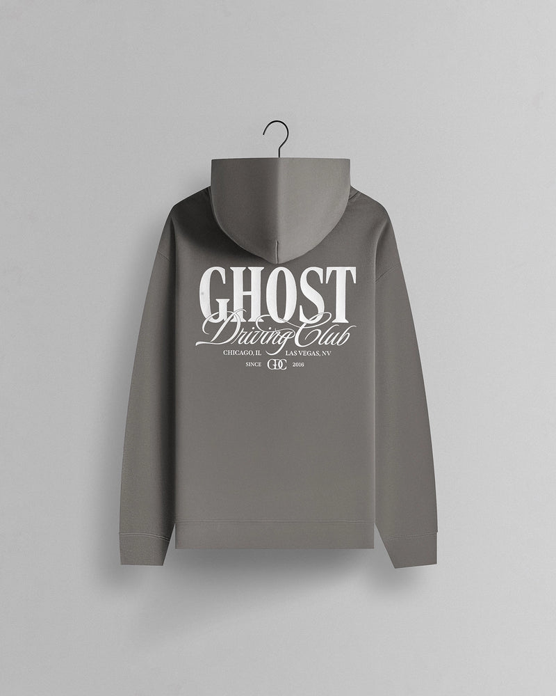 GHOST® DRIVING CLUB HOODIE | FADED GREY view 2