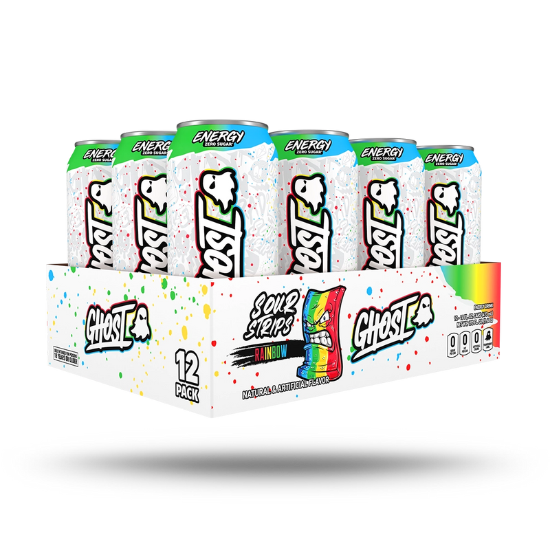 GHOST® ENERGY CASE x SOUR STRIPS® | RAINBOW