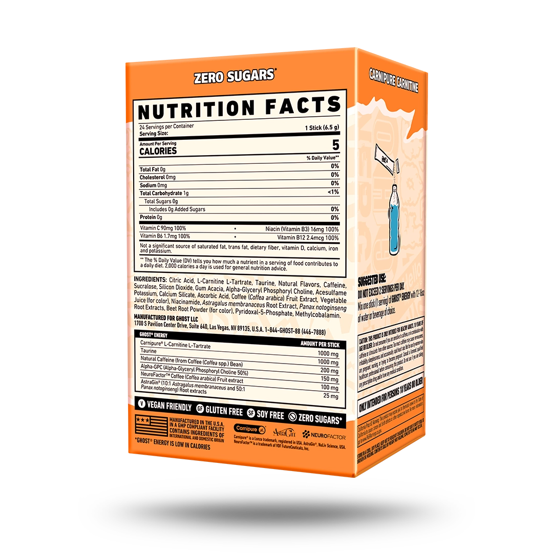 GHOST® ENERGY STICKS 24-PACK | ORANGE CREAM