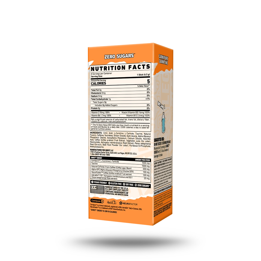 GHOST® ENERGY STICKS 8-PACK | ORANGE CREAM