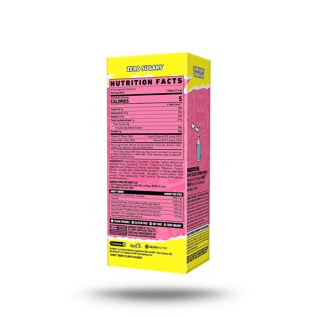 GHOST® ENERGY STICKS 8-PACK | SOUR PINK LEMONADE