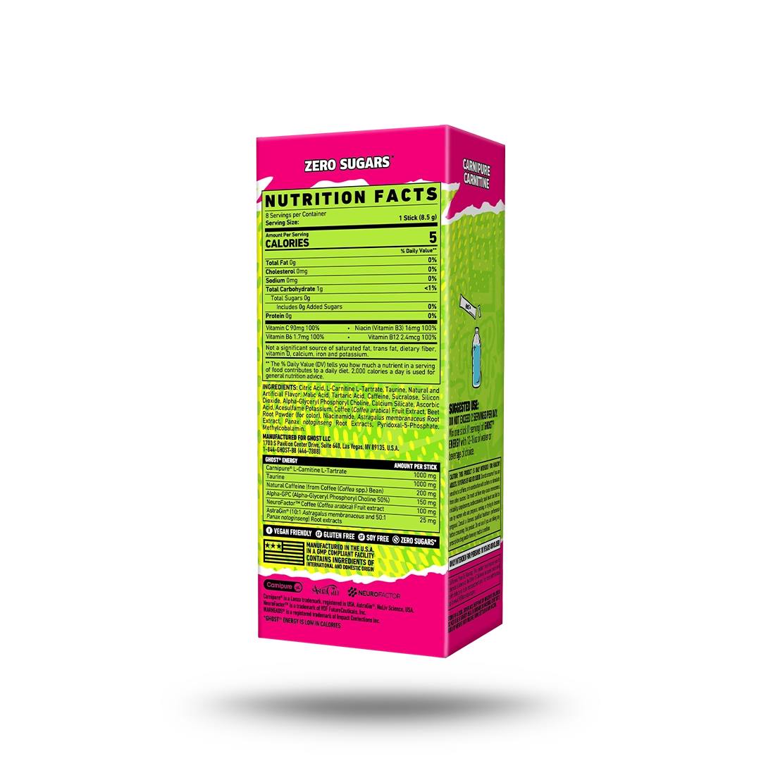GHOST® ENERGY STICKS 8-PACK x WARHEADS® | SOUR WATERMELON