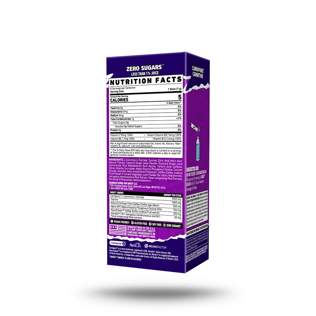 GHOST® ENERGY STICKS 8-PACK x WELCH'S® | GRAPE