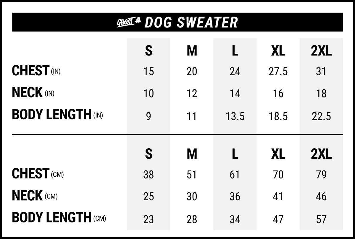 GHOST® PET SWEATER BLACK