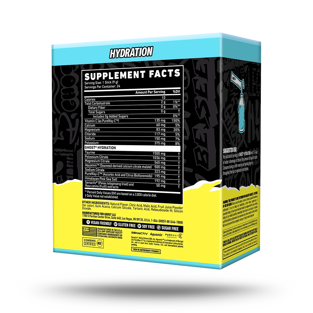 GHOST® HYDRATION STICKS 24-PACK | ICED TEA LEMONADE