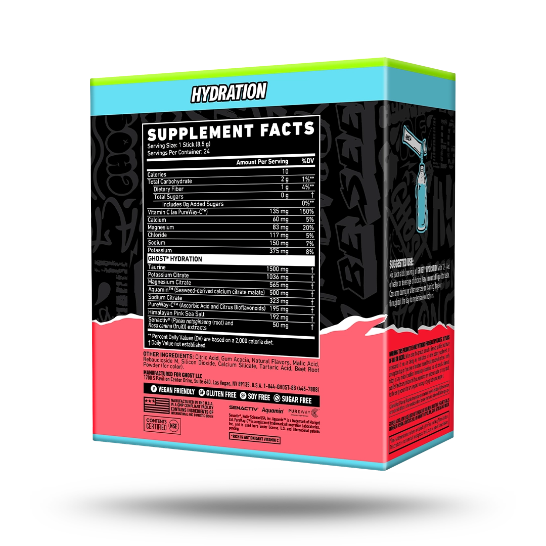 GHOST® HYDRATION STICKS 24-PACK | KIWI STRAWBERRY
