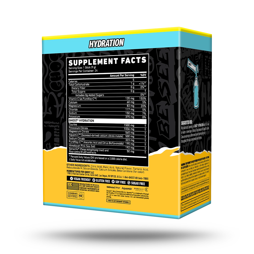 GHOST® HYDRATION STICKS 24-PACK | LEMON CRUSH