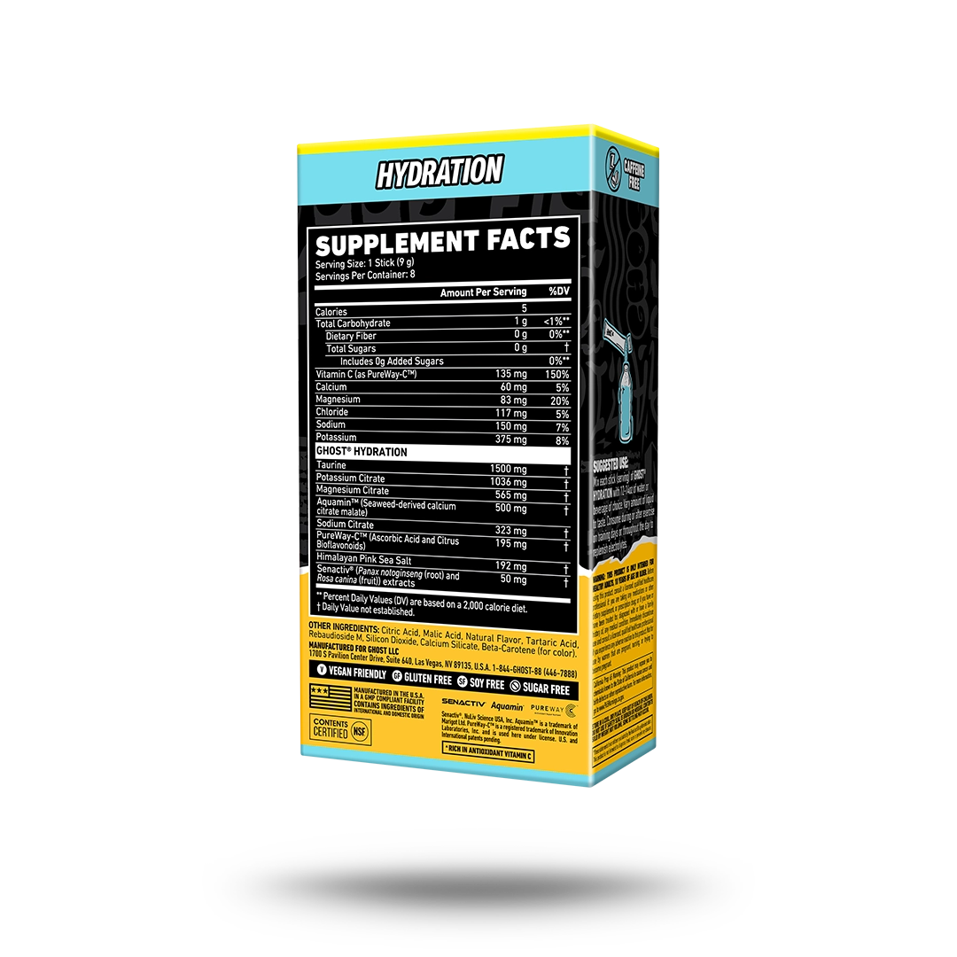 GHOST® HYDRATION STICKS 8-PACK | LEMON CRUSH