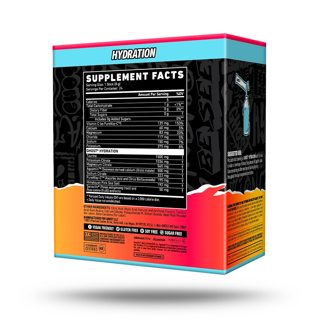 GHOST® HYDRATION STICKS 24-PACK | STRAWBANGO™