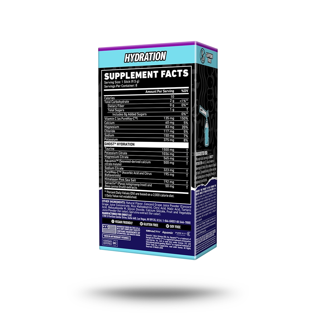 GHOST® HYDRATION STICKS 8-PACK x WELCH'S® | GRAPE