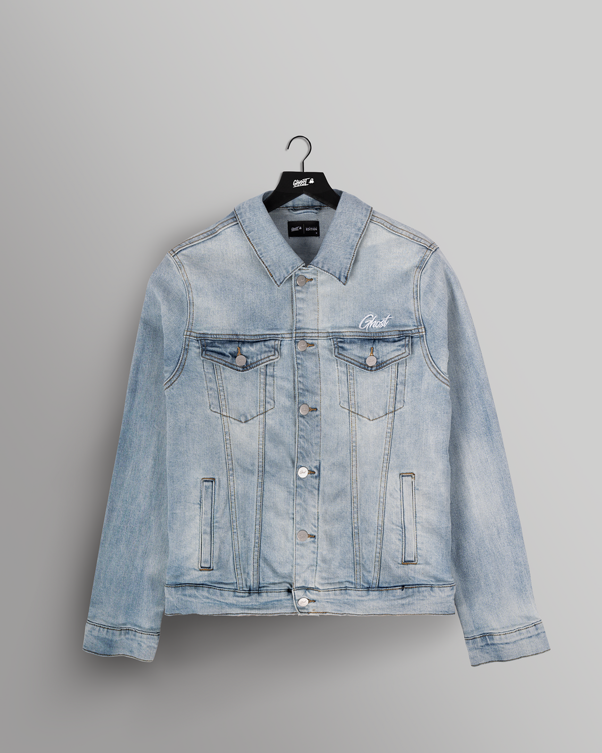 GHOST® SUMMER JEAN TRUCKER JACKET | BLUE