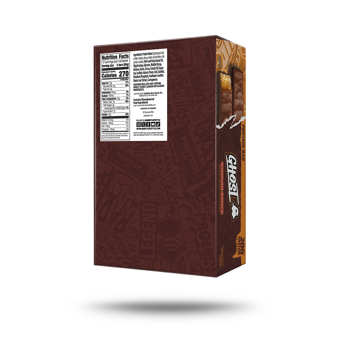 GHOST® PROTEIN BARS | CHOCOLATE CARAMEL 12 PACK