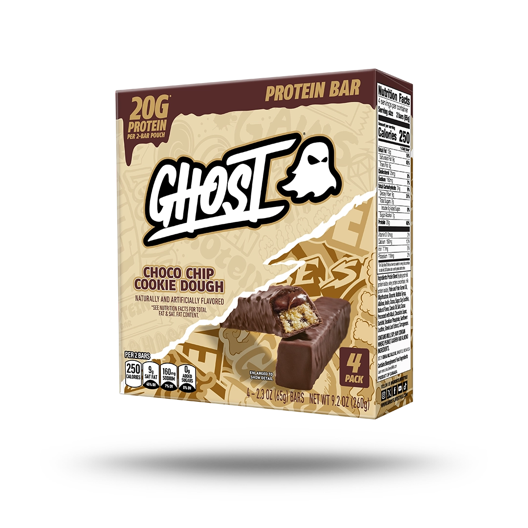 GHOST® PROTEIN BARS | CHOCO CHIP COOKIE DOUGH 4 PACK