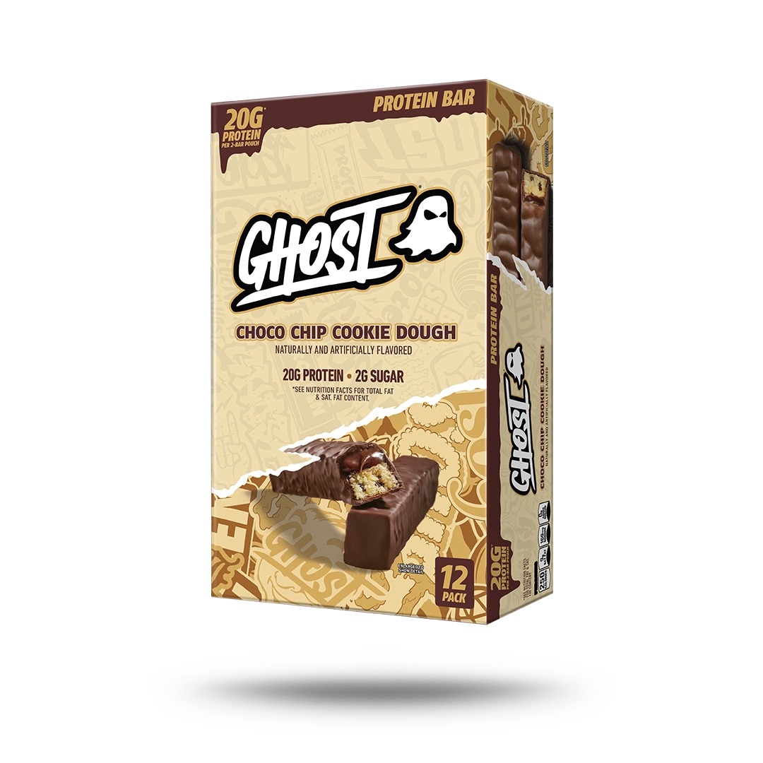 GHOST® PROTEIN BARS 12-PACK | CHOCO CHIP COOKIE DOUGH