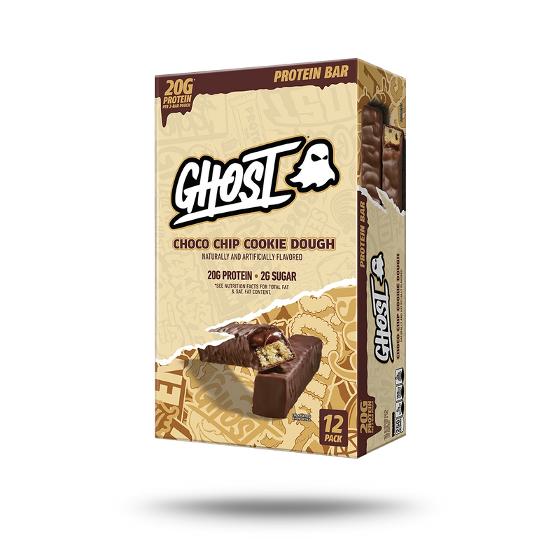 GHOST® PROTEIN BARS 12-PACK | CHOCO CHIP COOKIE DOUGH