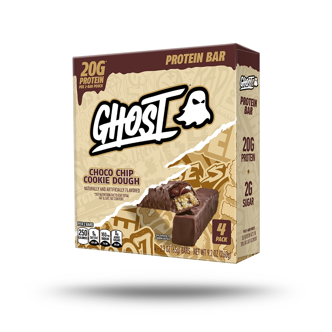GHOST® PROTEIN BARS 4-PACK | CHOCO CHIP COOKIE DOUGH