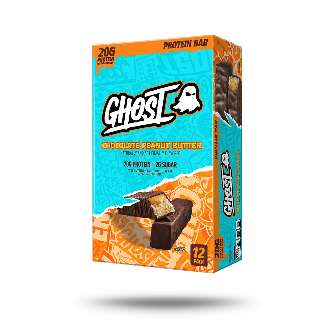 GHOST® PROTEIN BARS 12-PACK | CHOCOLATE PEANUT BUTTER