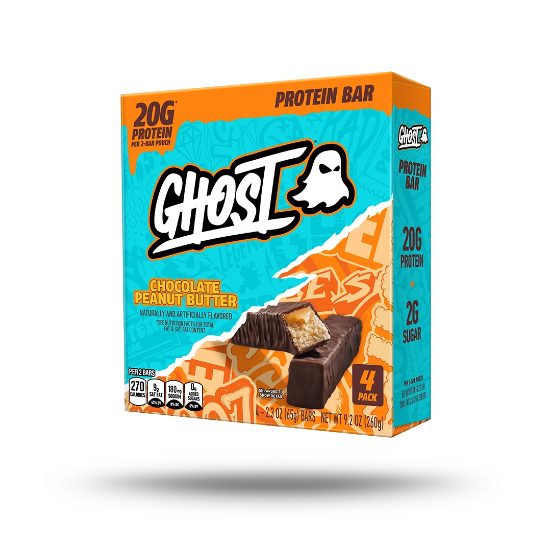 GHOST® PROTEIN BARS 4-PACK | CHOCOLATE PEANUT BUTTER