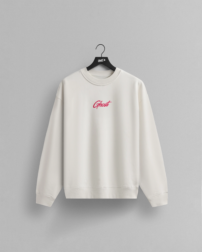 GHOST® STRIDES CREWNECK | NATURAL view 1