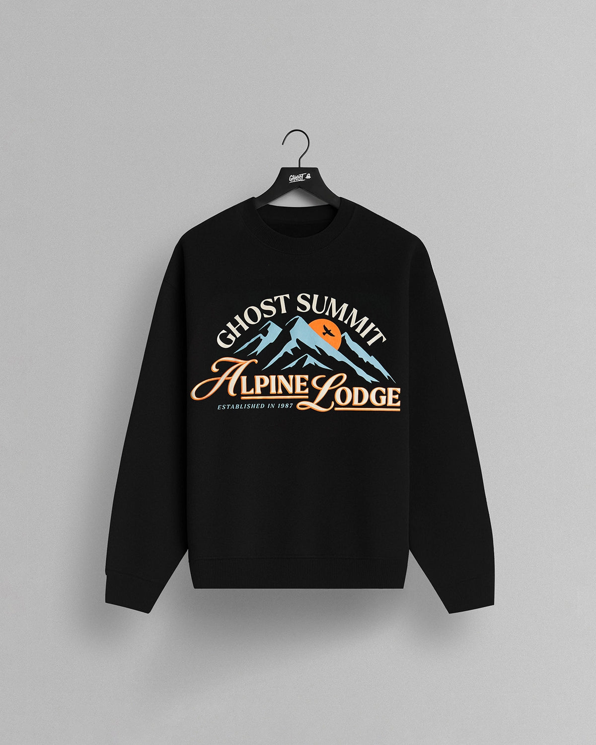 GHOST® SUMMIT CREWNECK | BLACK