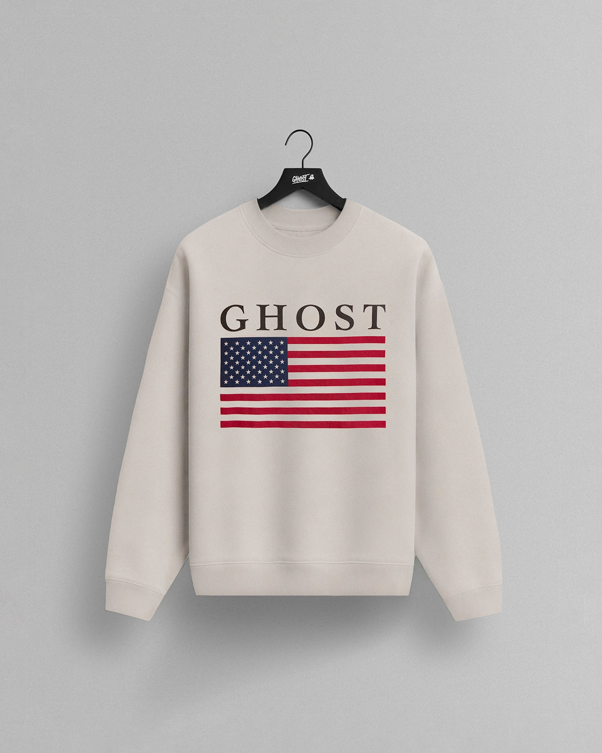 GHOST® USA CREWNECK | IVORY