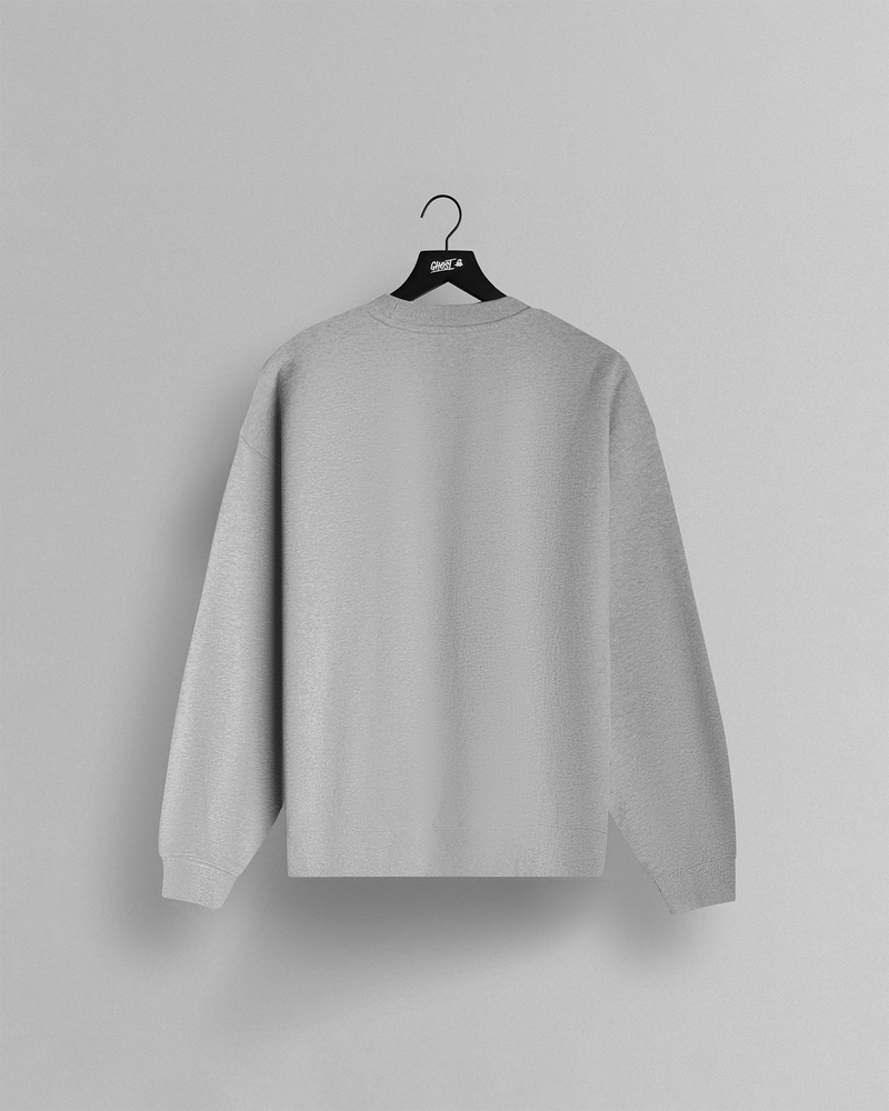 GHOST® UNI CREWNECK | HEATHER GREY
