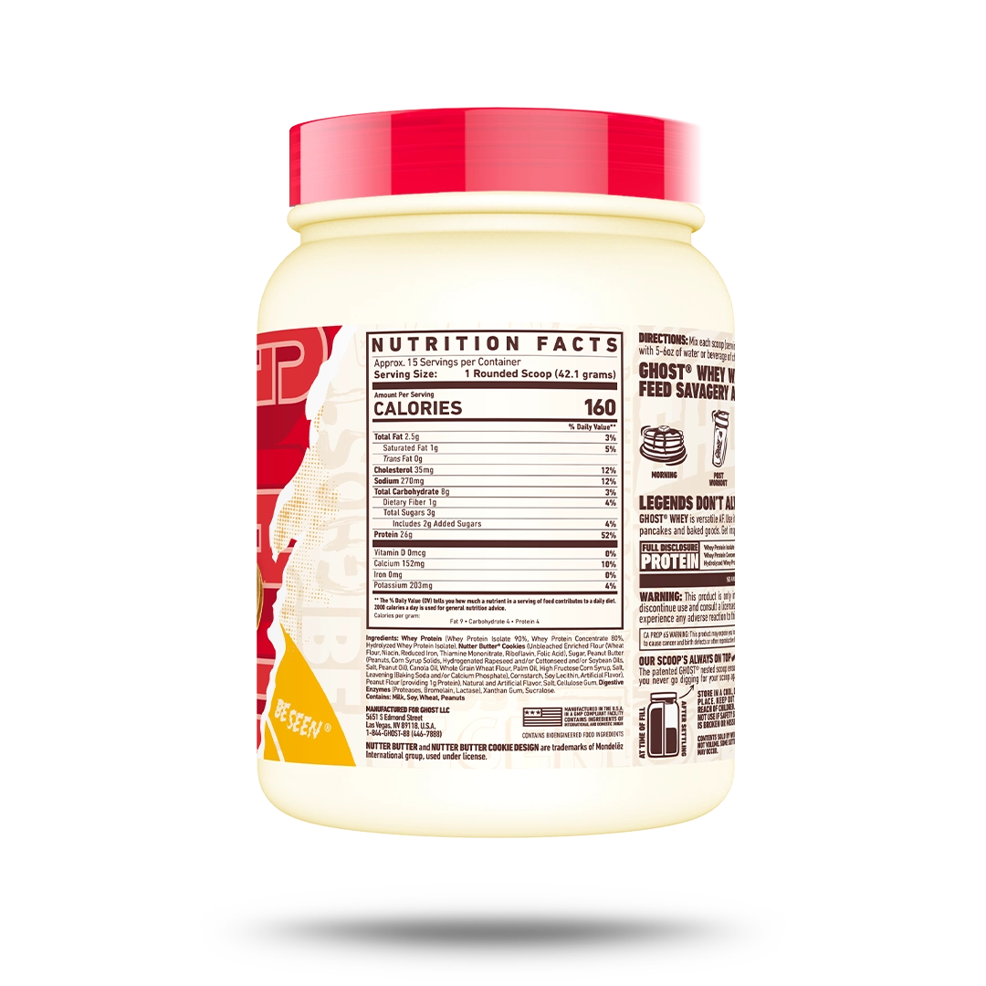 GHOST® 1LB WHEY x NUTTER BUTTER® | NUTTER BUTTER®