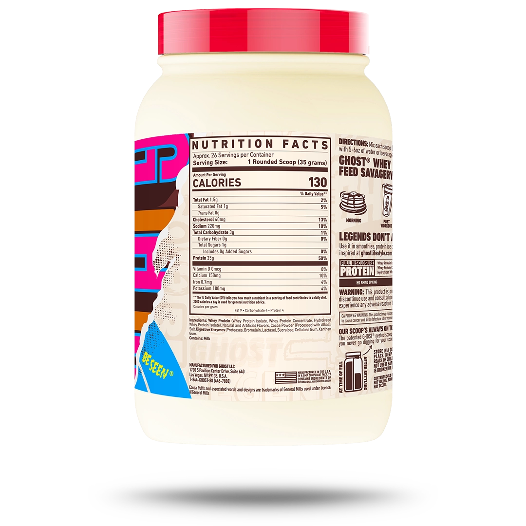 GHOST® WHEY x COCOA PUFFS™  | COCOA PUFFS™ CEREAL MILK®