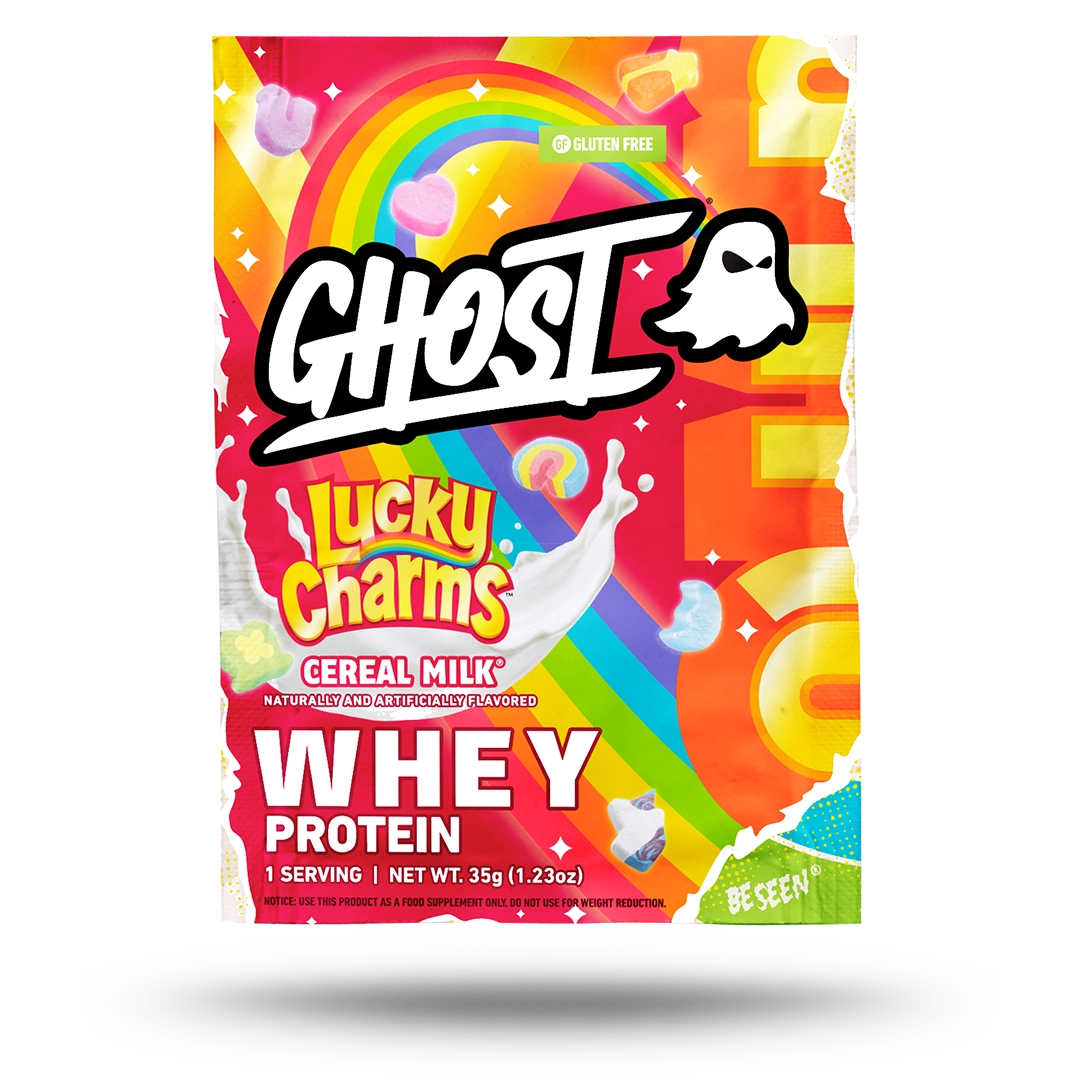 GHOST® WHEY PACKET x LUCKY CHARMS™ | LUCKY CHARMS™ CEREAL MILK®