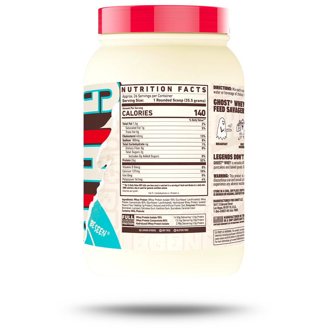 GHOST® WHEY | PEANUT BUTTER CEREAL MILK®